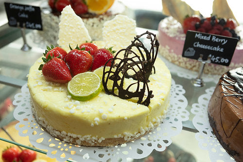 Lemon and Lime Cheesecake - also available in Gluten free