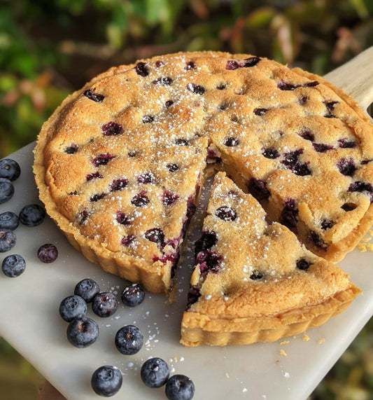 Blueberry and Almond Tart