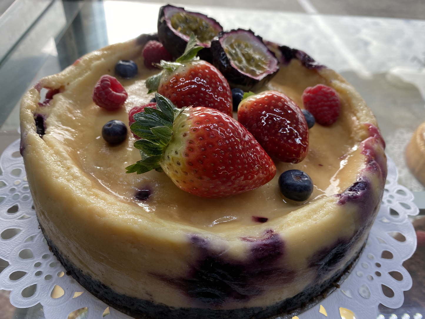 Mixed Berry Cheesecake   - also available in Gluten free