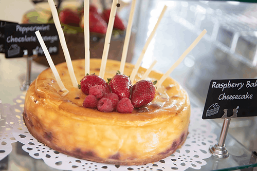 Raspberry Baked Cheesecake