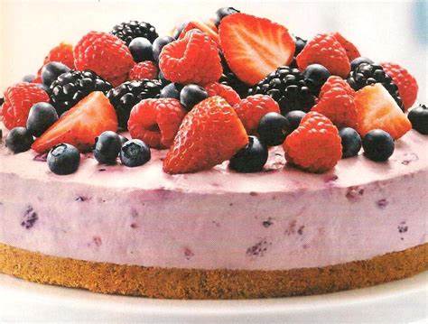 Mixed Berry Cheesecake   - also available in Gluten free