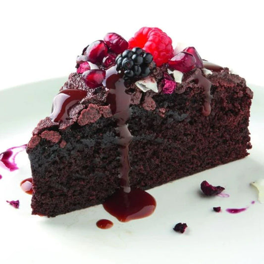 Raspberry Mississippi Mud Cake     - available gluten free